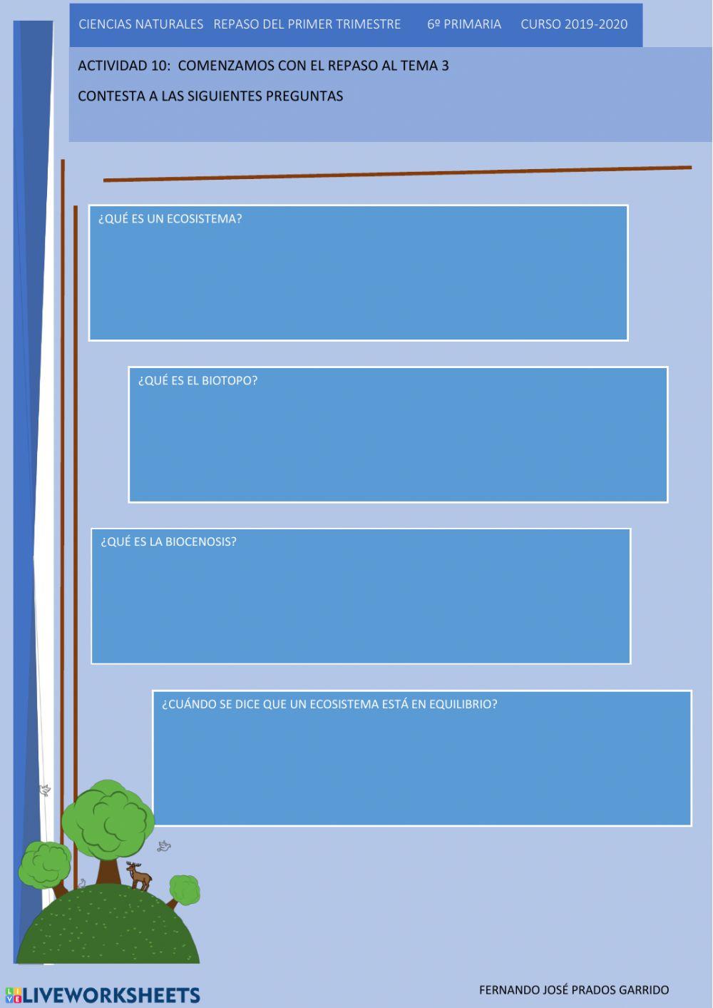 10 repaso naturales Ecosistemas