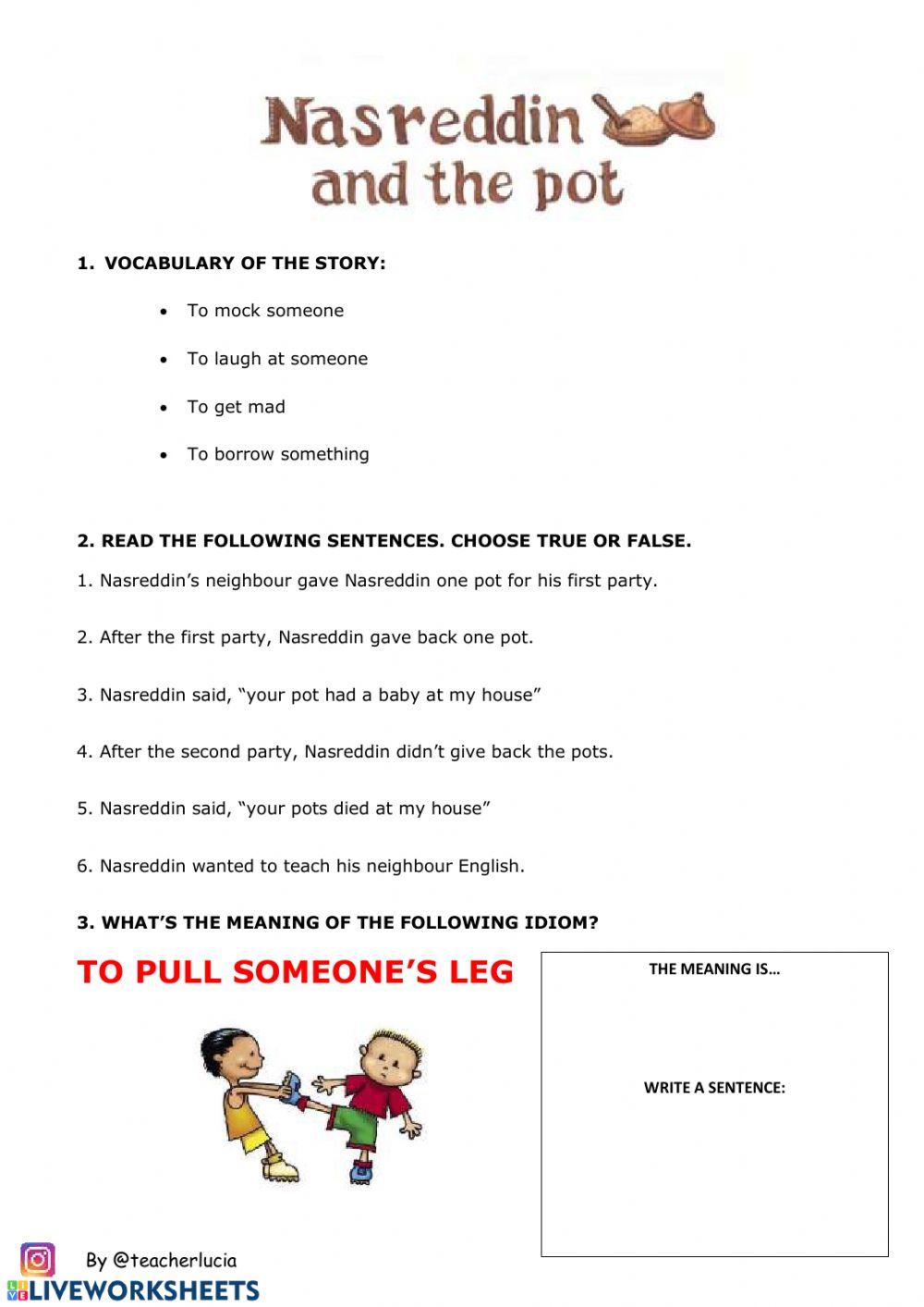 Nasredin and the pot