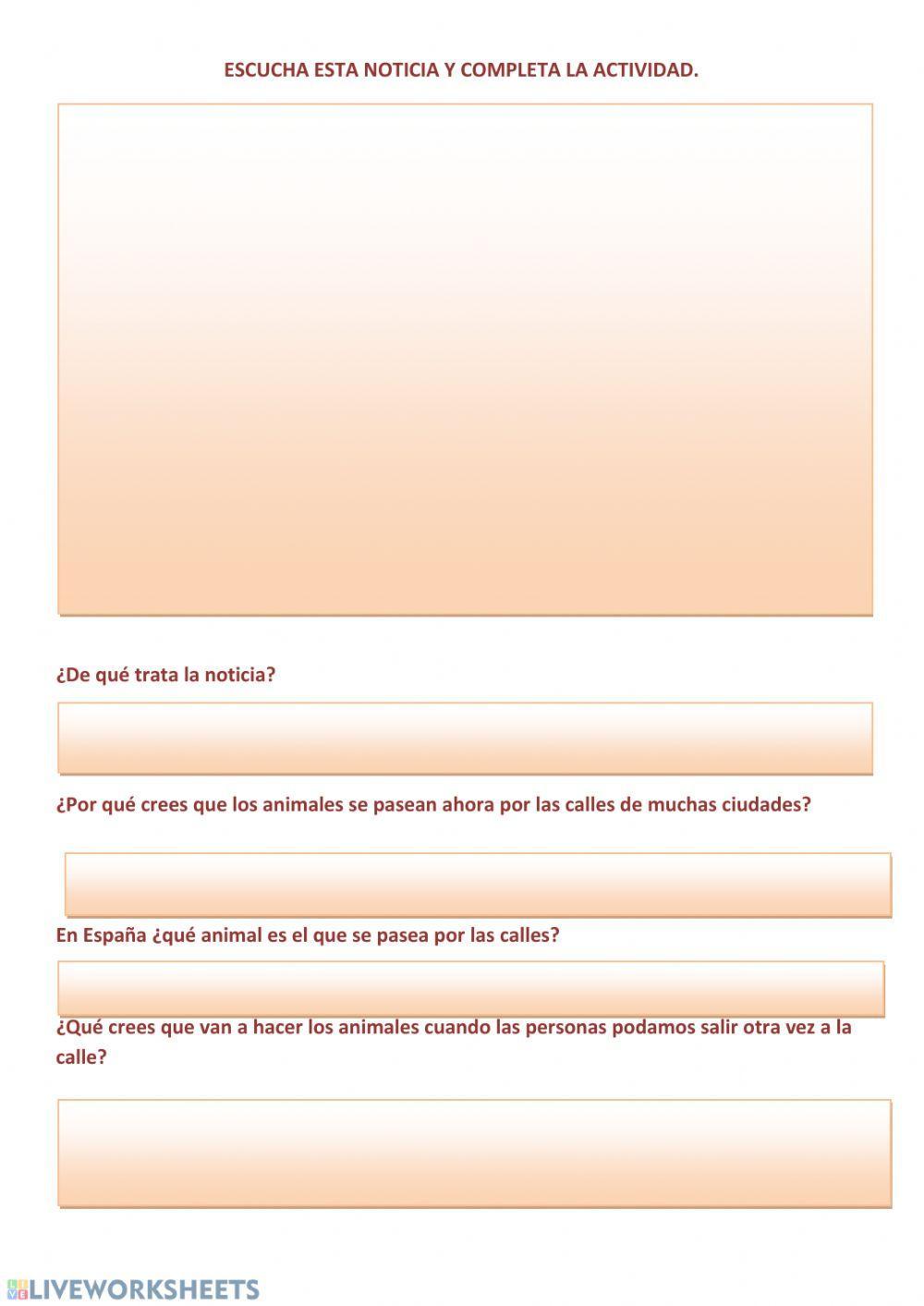 Una notica worksheet live worksheets