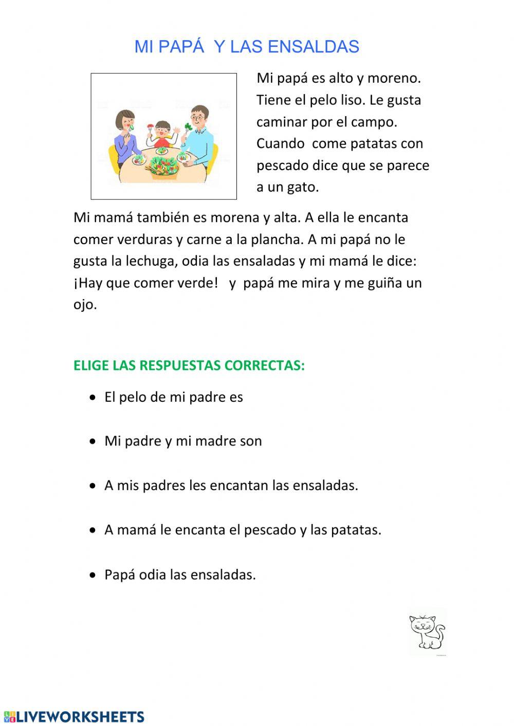 Mi papá y las ensaladas