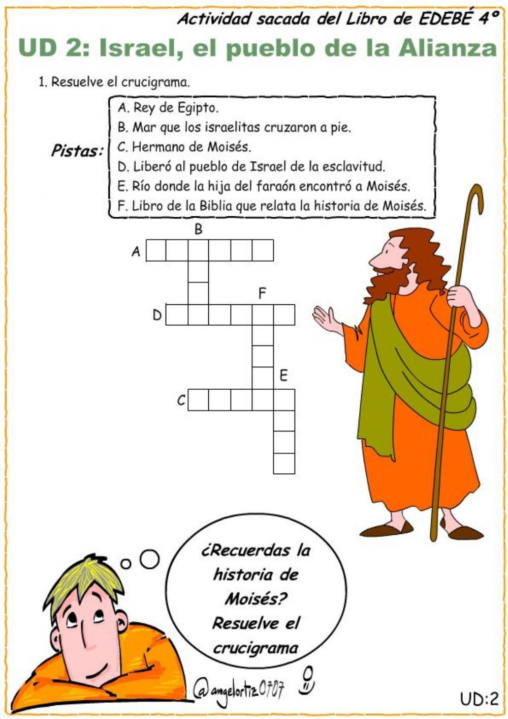 Crucigrama Moisés 4º