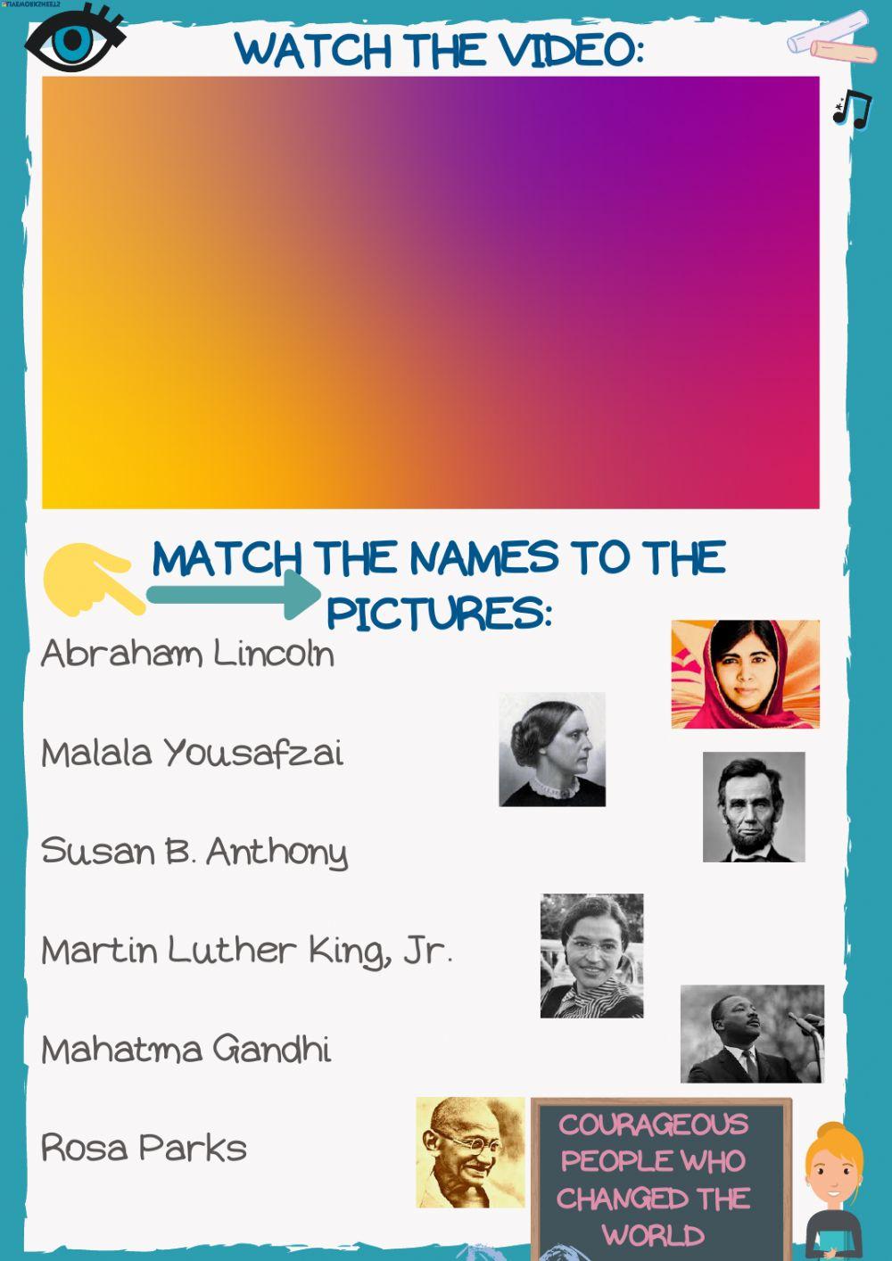 Courageous people who changed the world