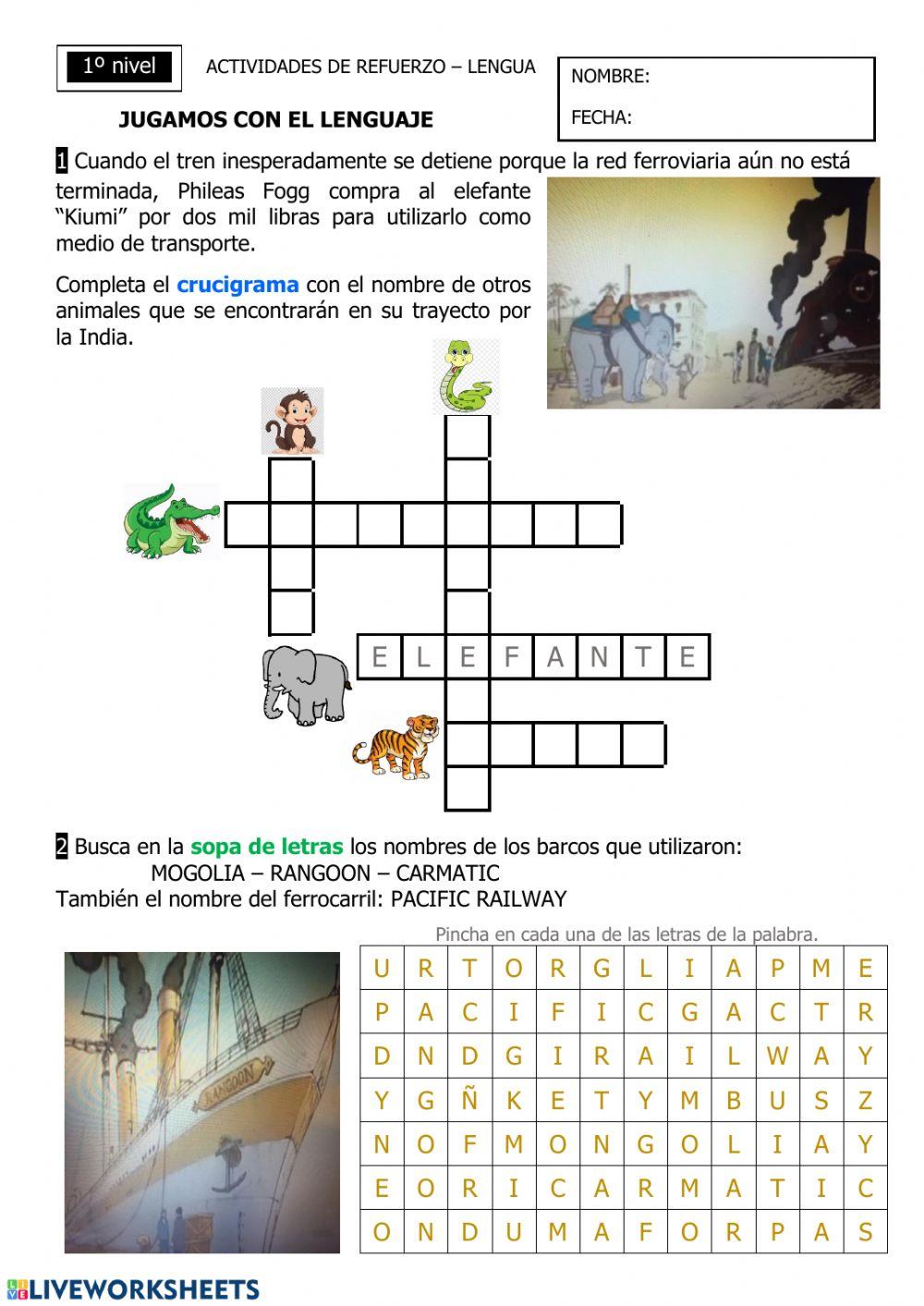 Pasatiempos lenguaje Fogg