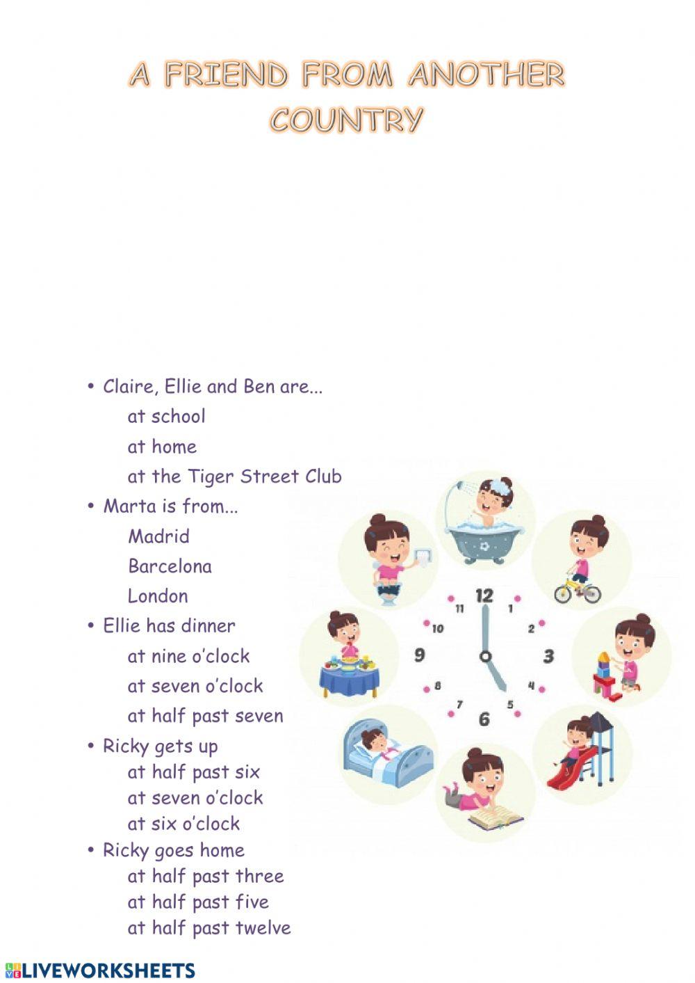 A friend from another country