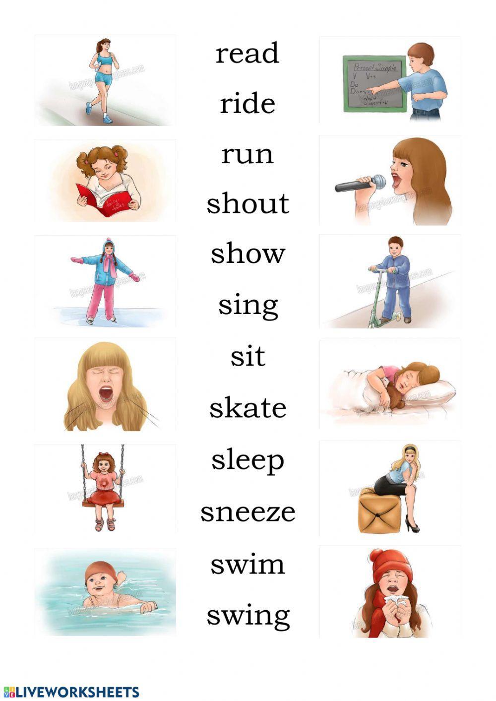 Verbs with pictures