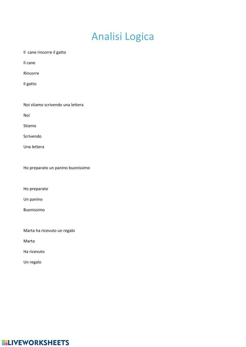 Analisi logica