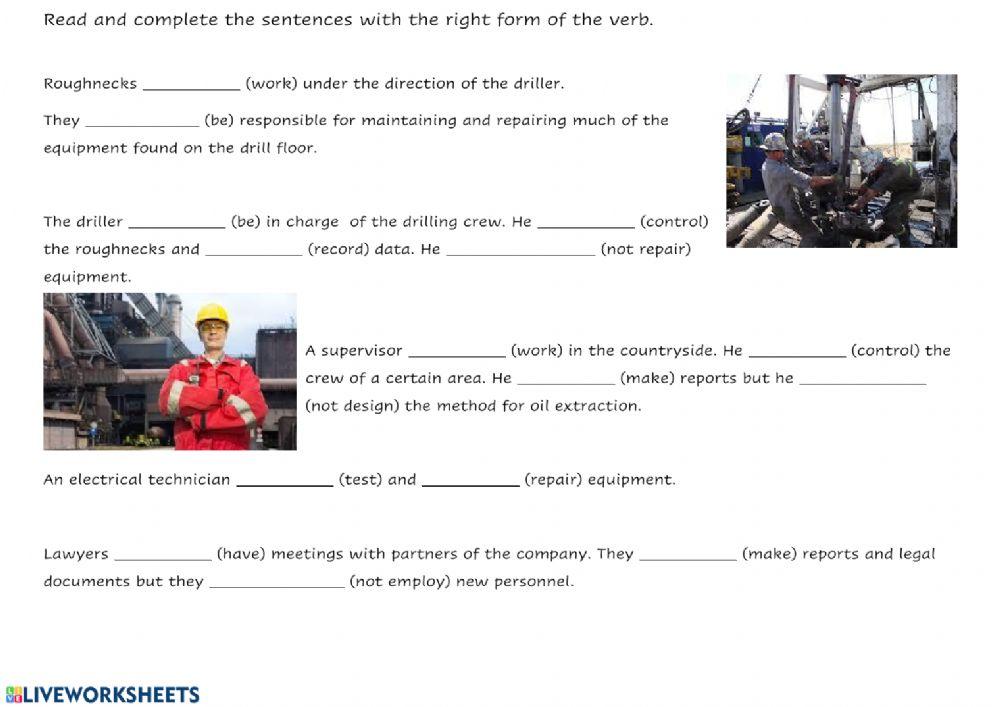 Present Simple Affirmative - Negative interactive worksheet | Live ...