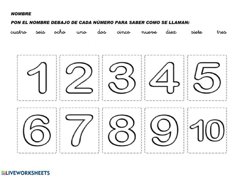 Los nombres de los números
