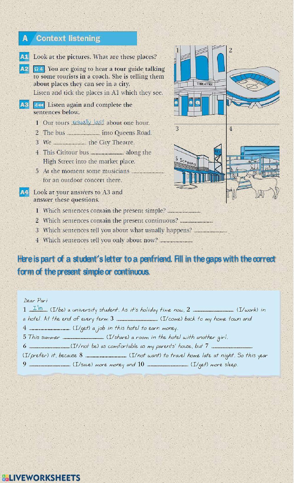 Present simple vs present continuous