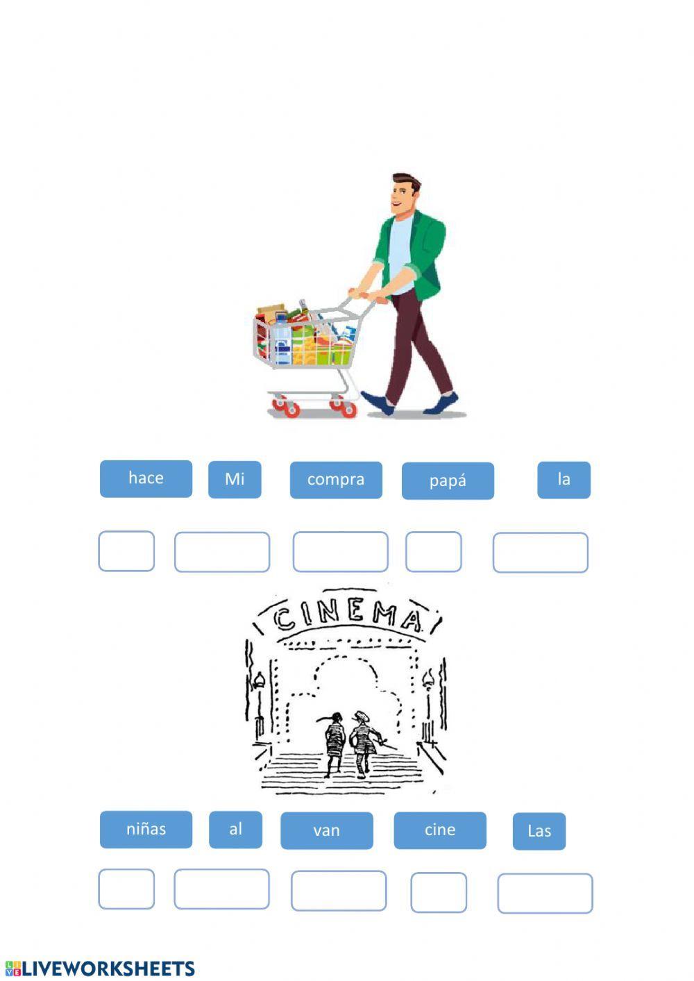 Ordena las oraciones