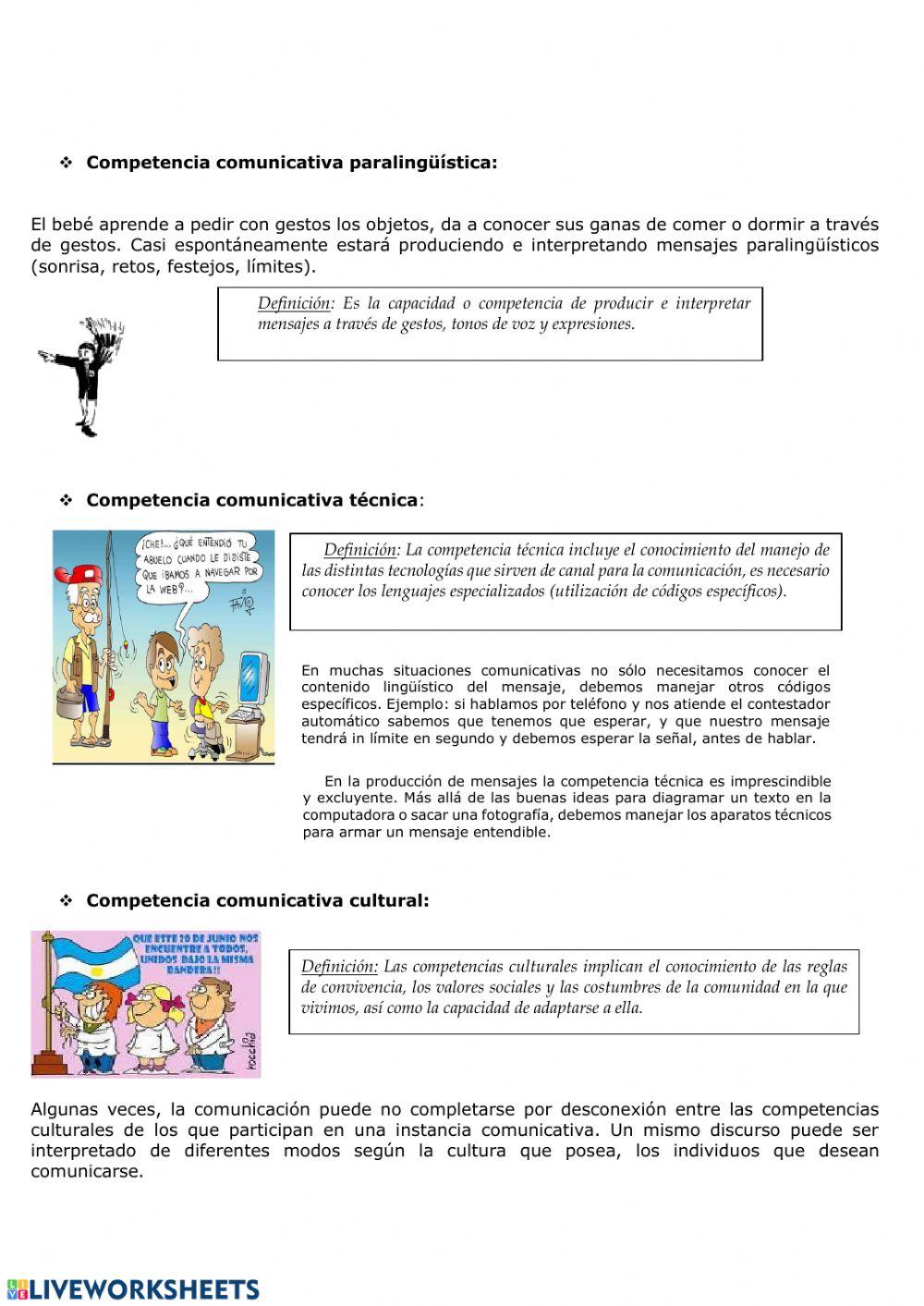 Competencias comunicativas