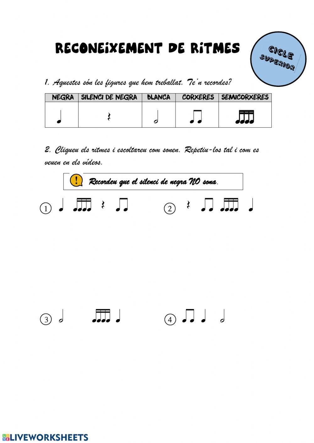 Reconeixement de ritmes CS