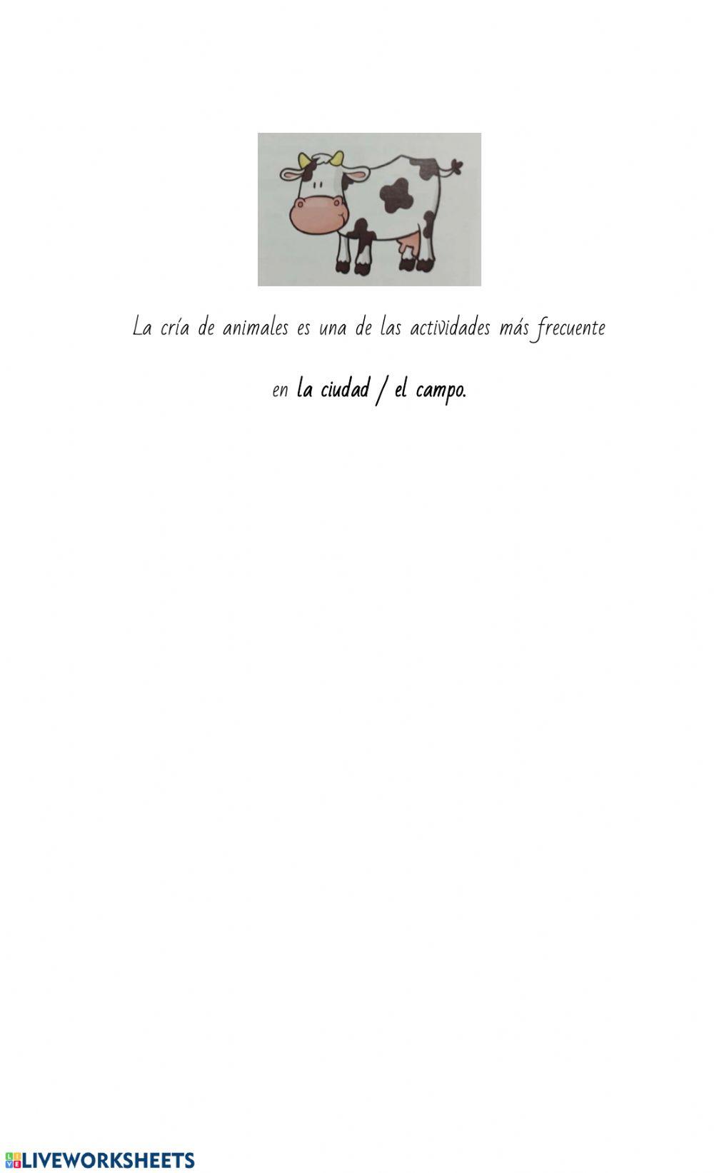 La vida en el campo y la ciudad