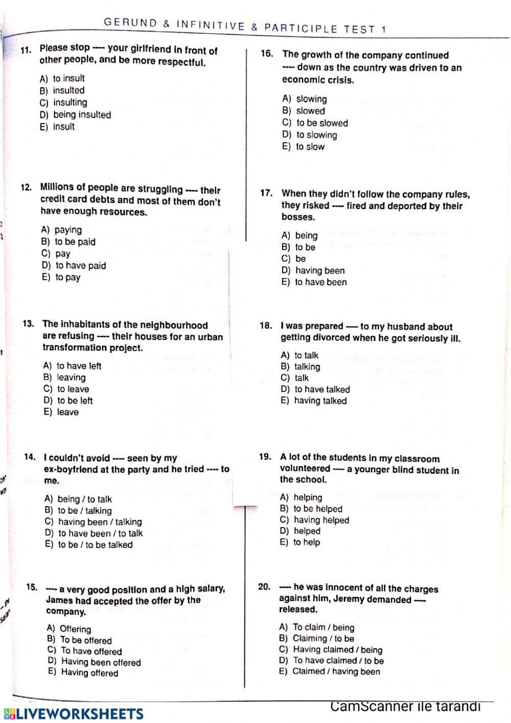 Gerund&infinitive&participle