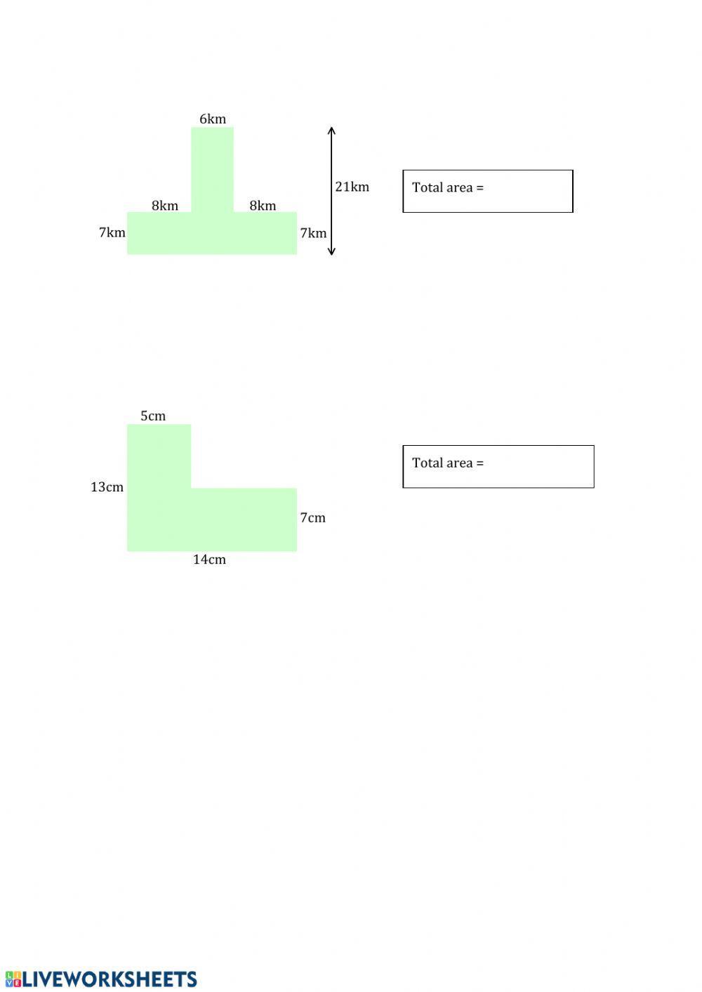 Area of Compound Shapes