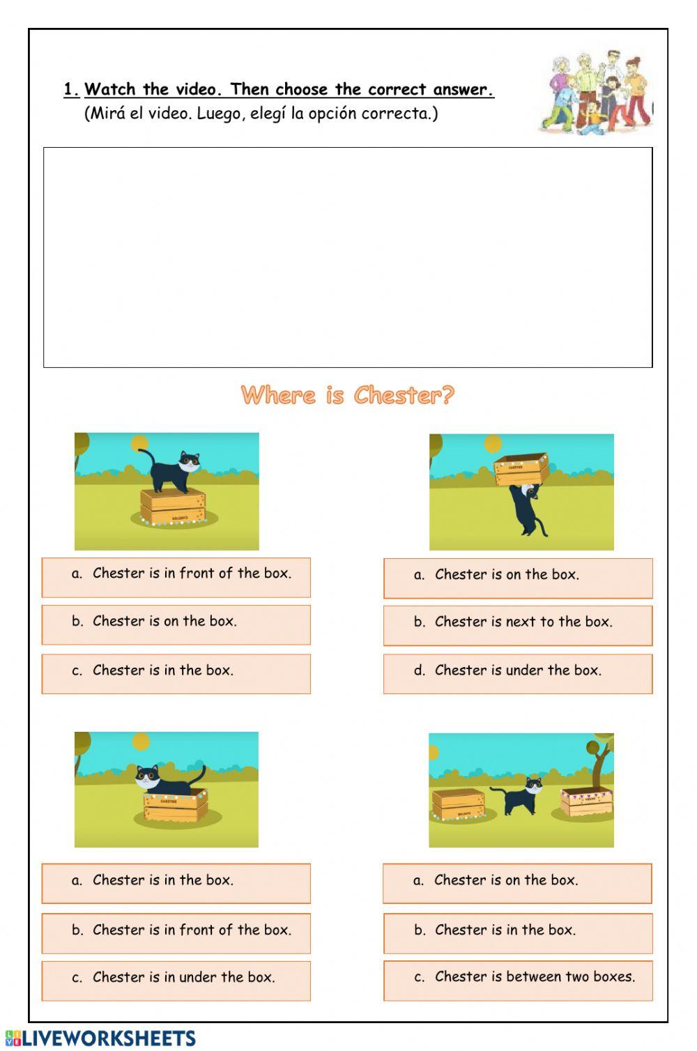 Prepositions - Extra 3rd Form