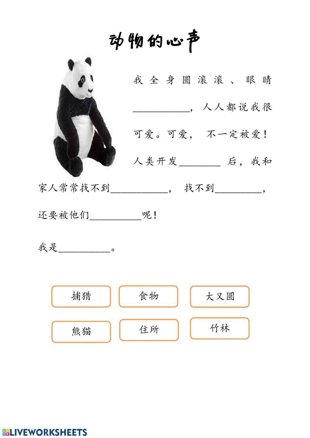 动物的心声《熊猫》