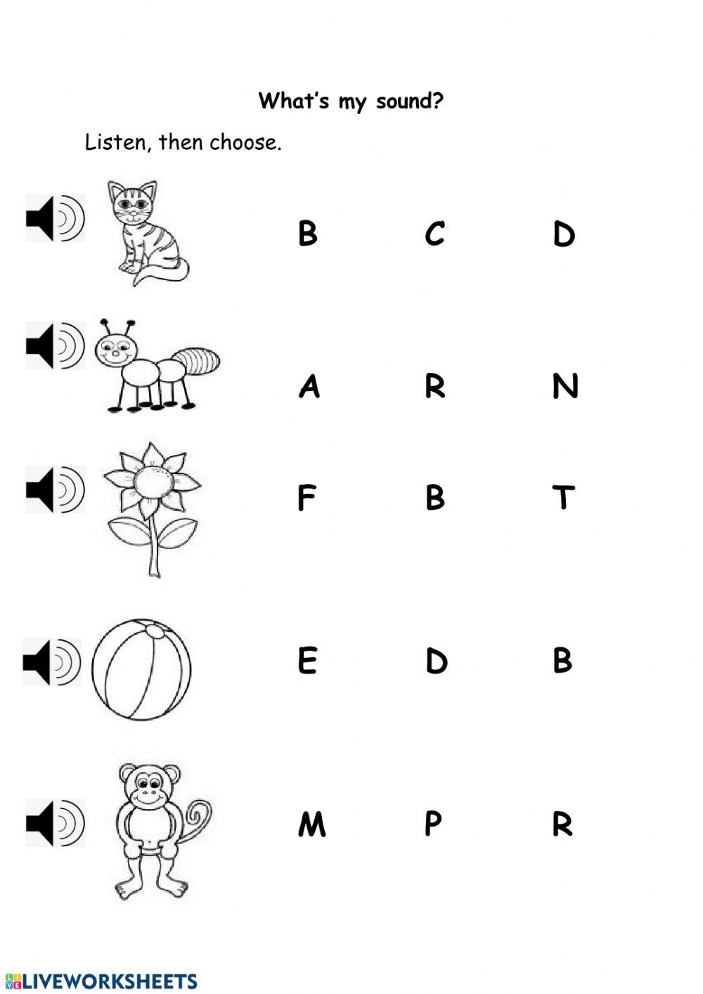 Beginning sounds