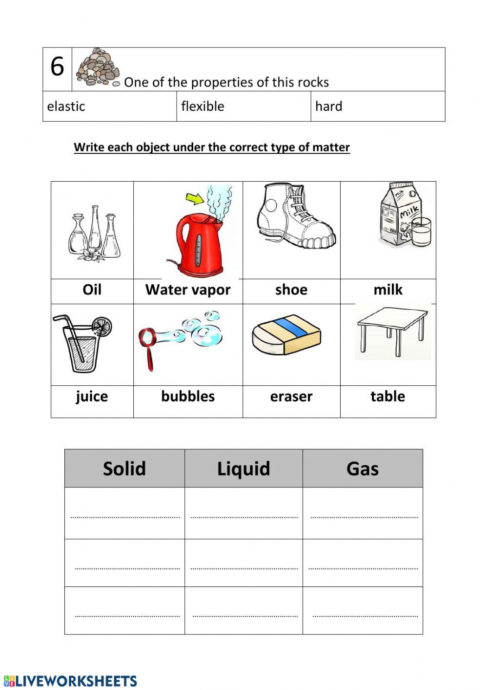 Properties of Matter Quiz