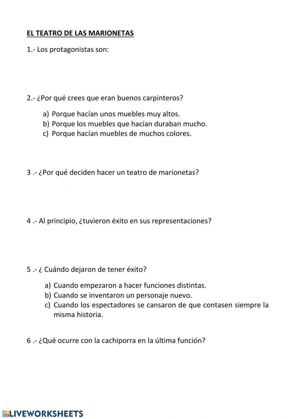 El teatro de las marionetas