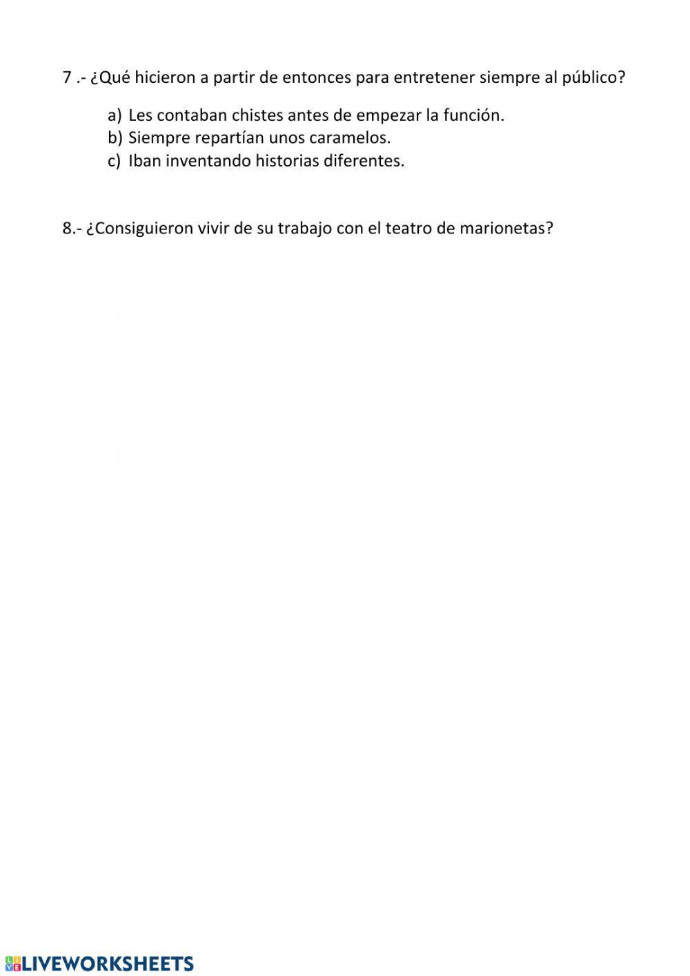 El teatro de las marionetas