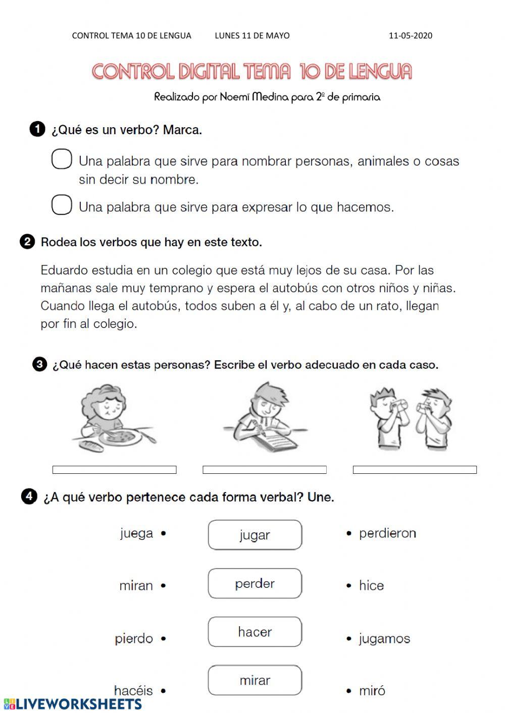 Control tema 10 de lengua