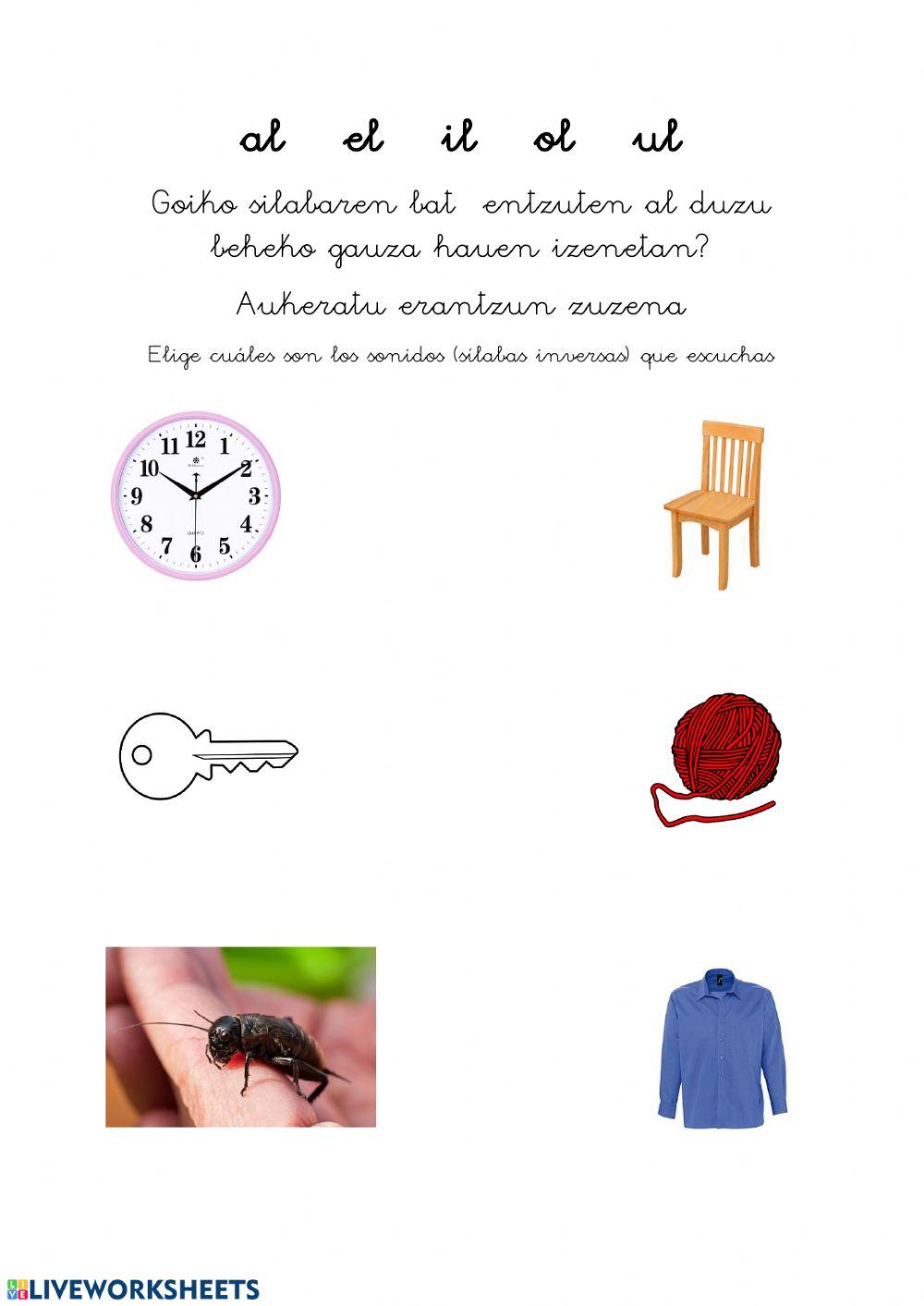 Discriminación silabas inversas euskera