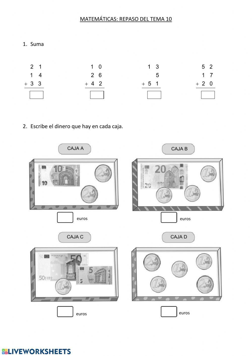 Repaso mates tema 10