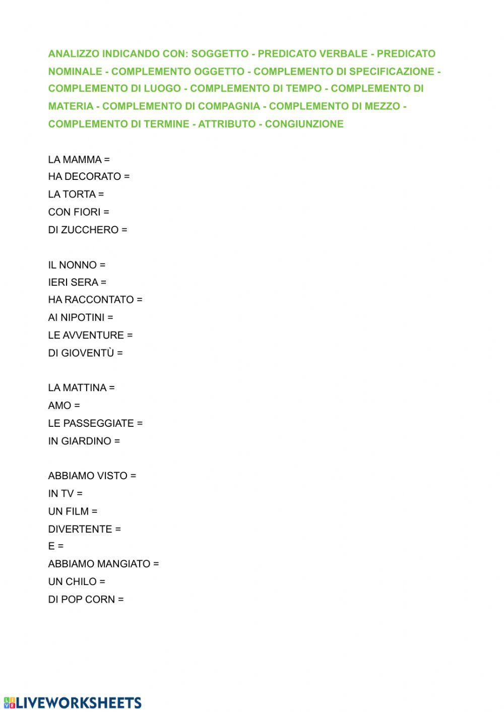 Analisi frasi 2