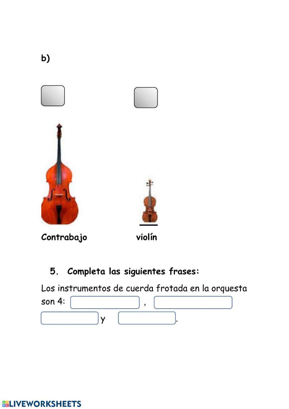Los instrumentos de cuerda