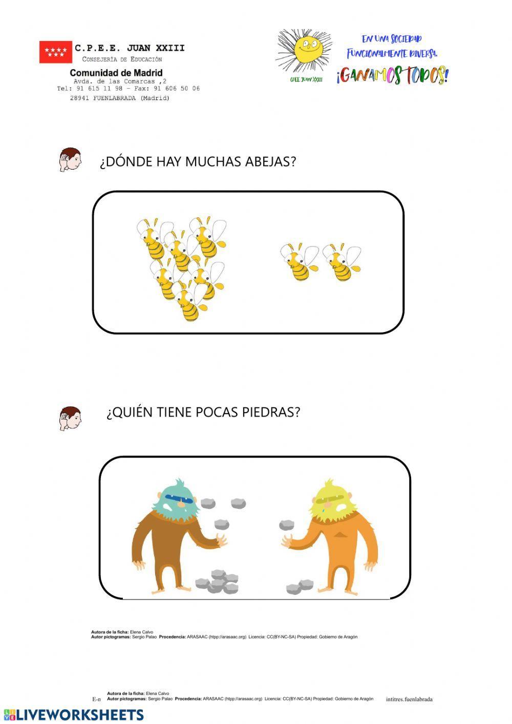 Conceptos básicos muchos-pocos