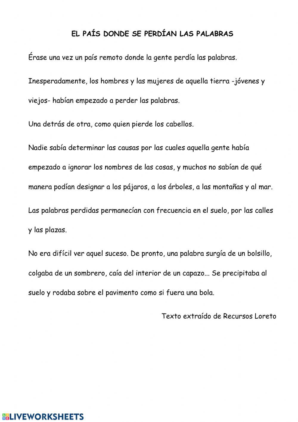 Comprensión lectora