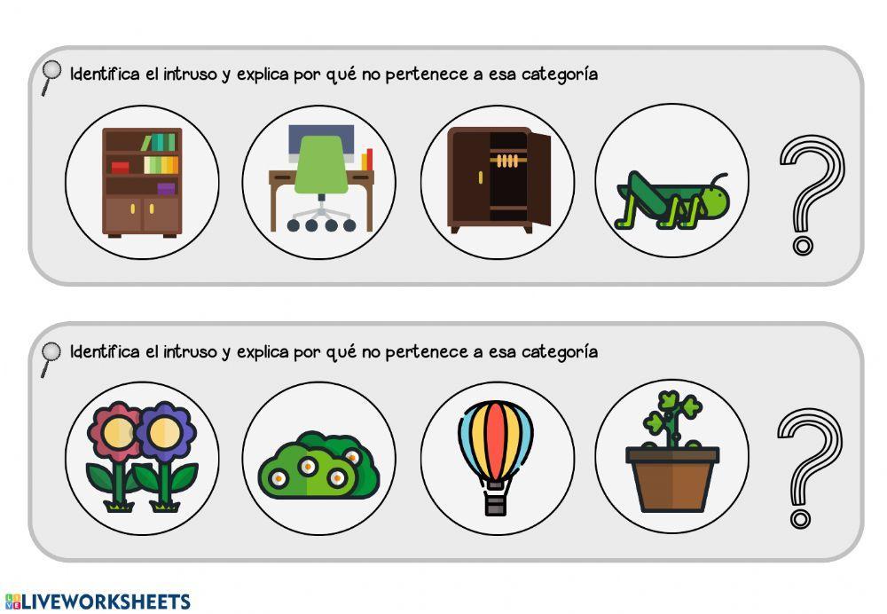 Buscamos el intruso Nivel 1