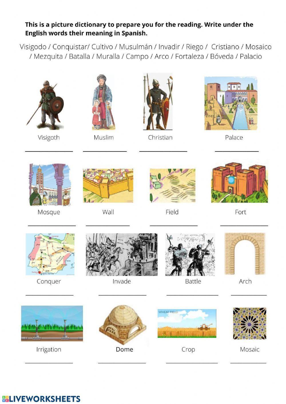 Medieval Spain vocabulary