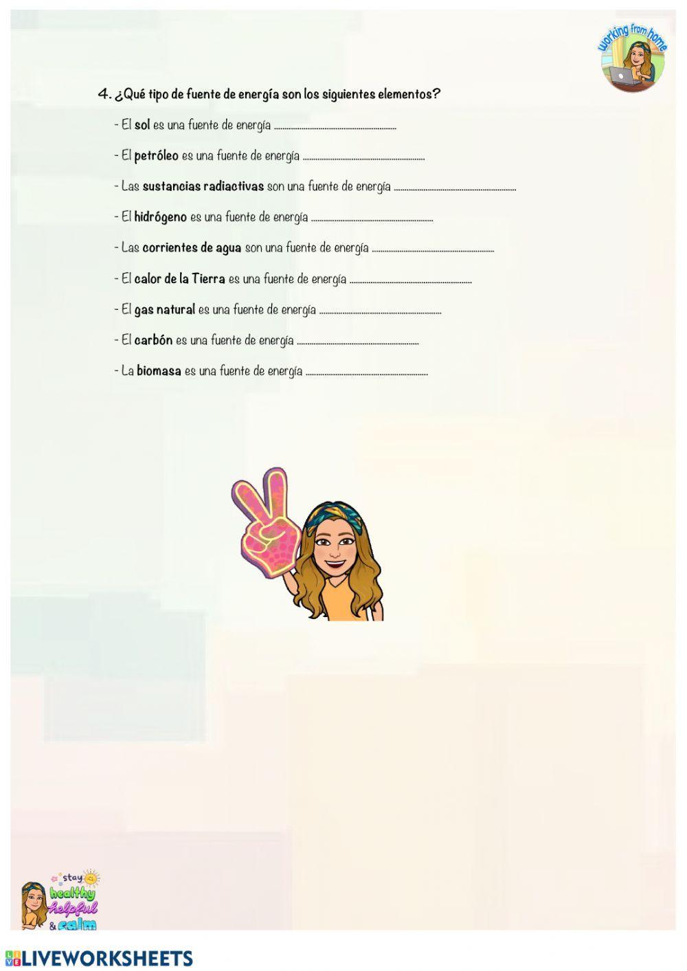 Naturales. Las formas y fuentes de energía