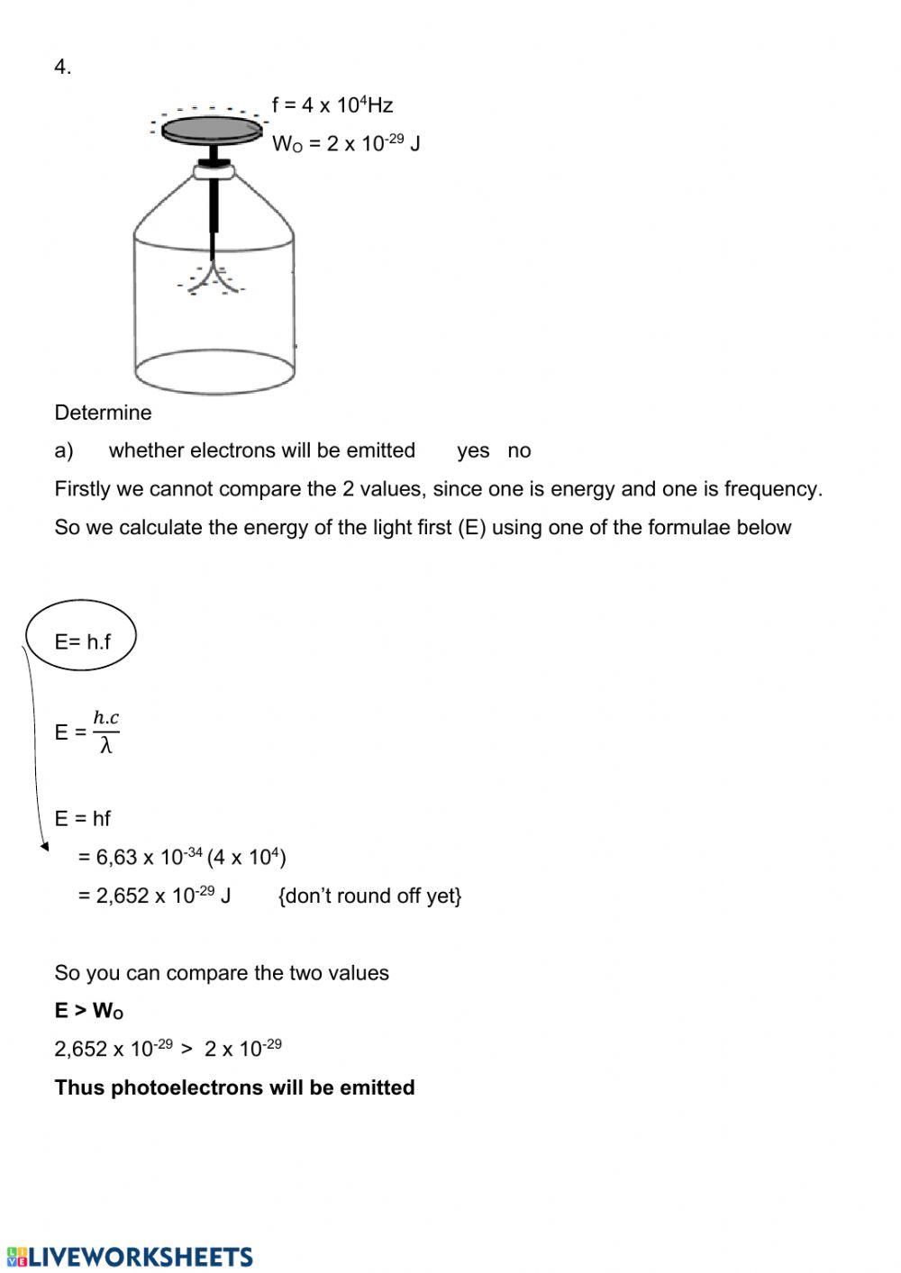 Photoelectric effect 2