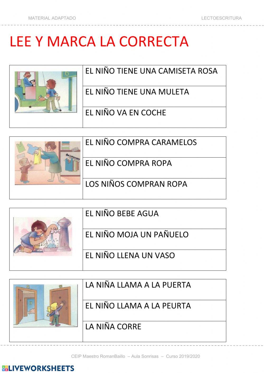 Comprension lectora Comprension lectora