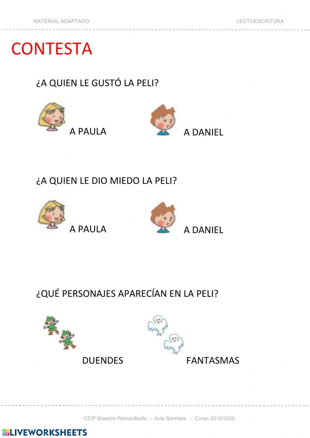 Comprension lectora Comprension lectora