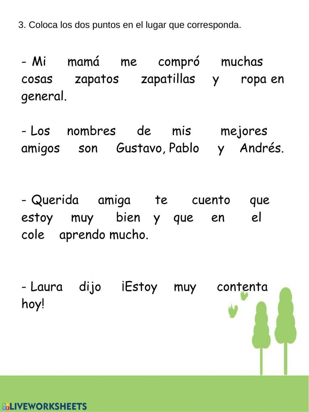 Puntos suspensivos y dos puntos Puntos suspensivos y dos puntos