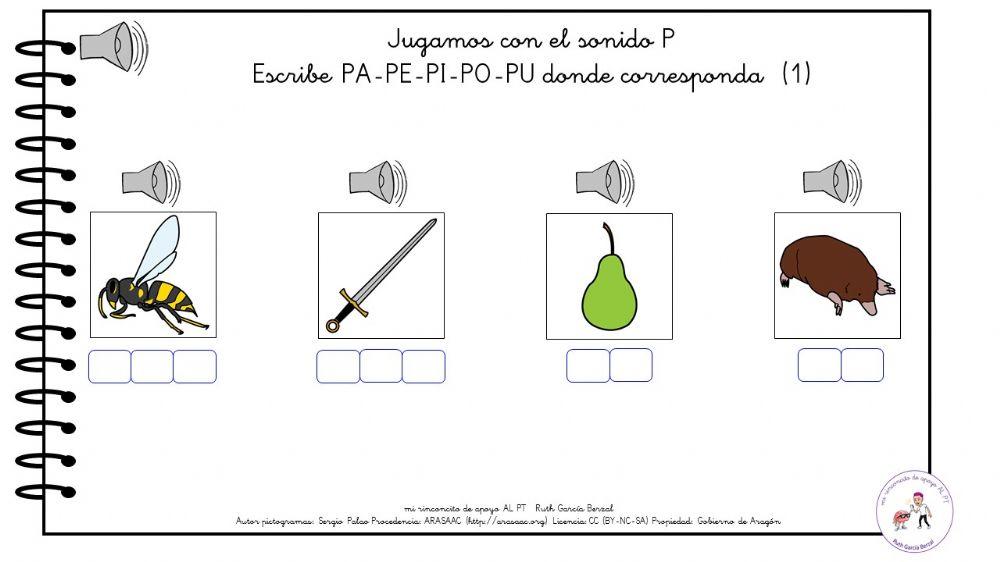 Jugamos con el sonido P 19