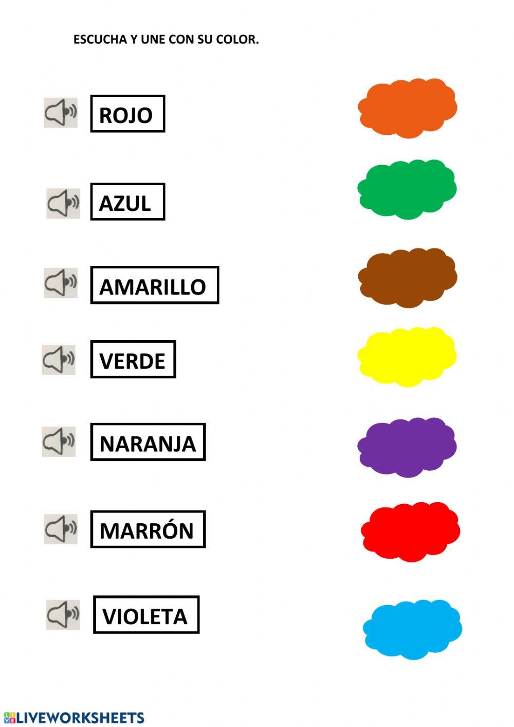 Une cada nombre con su color