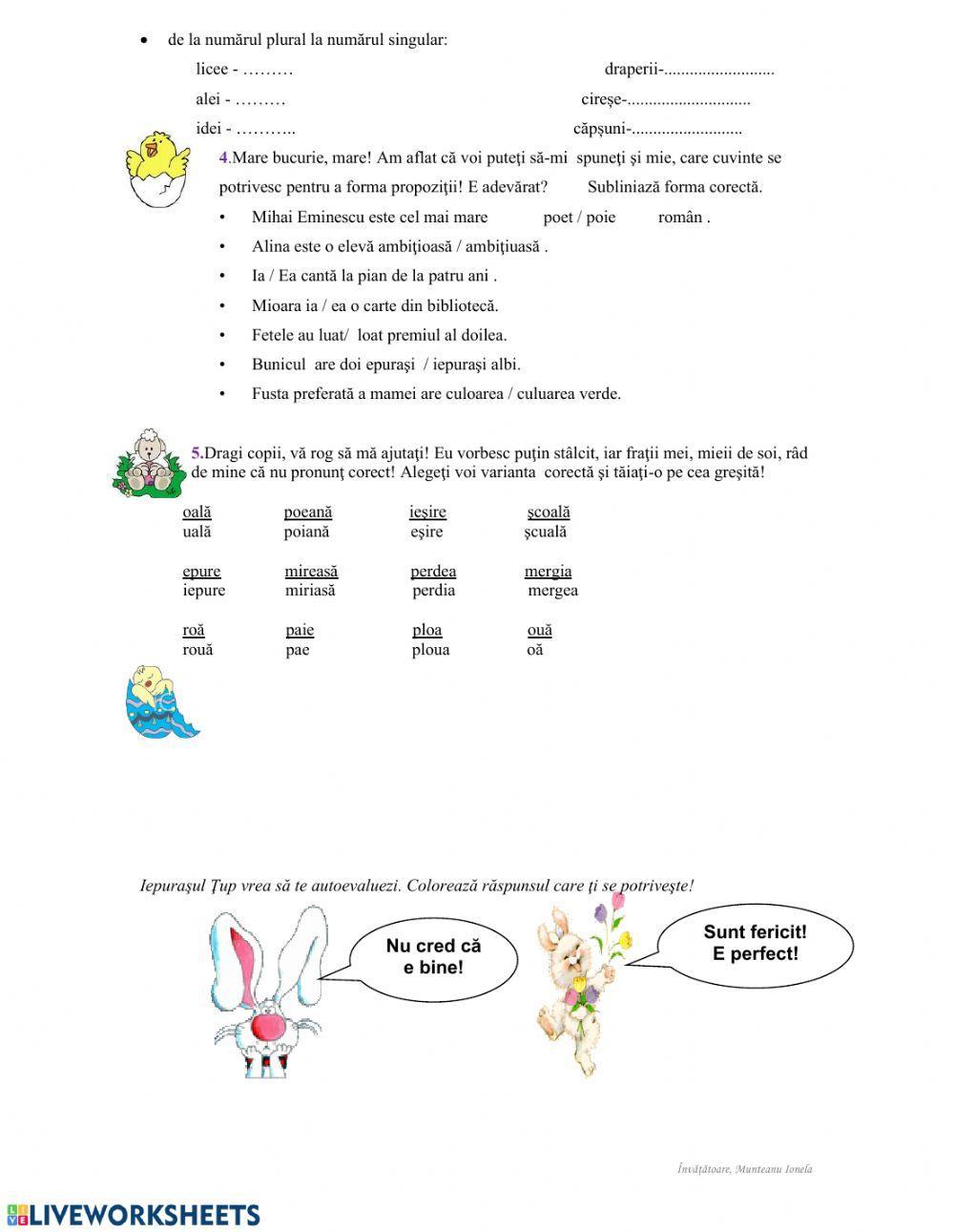 Evaluare-Grupurile de sunete
