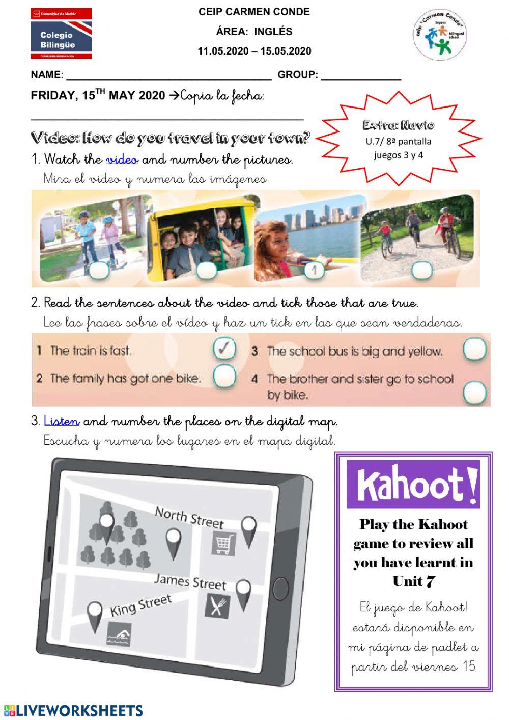 English - Viernes 15.05