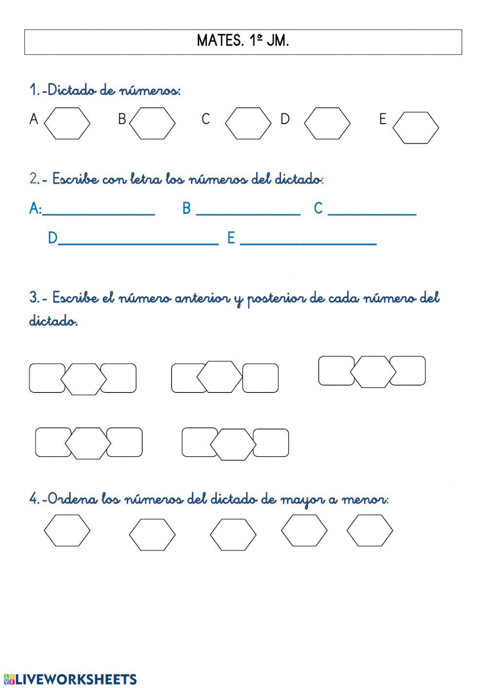 Matemáticas 1º ep