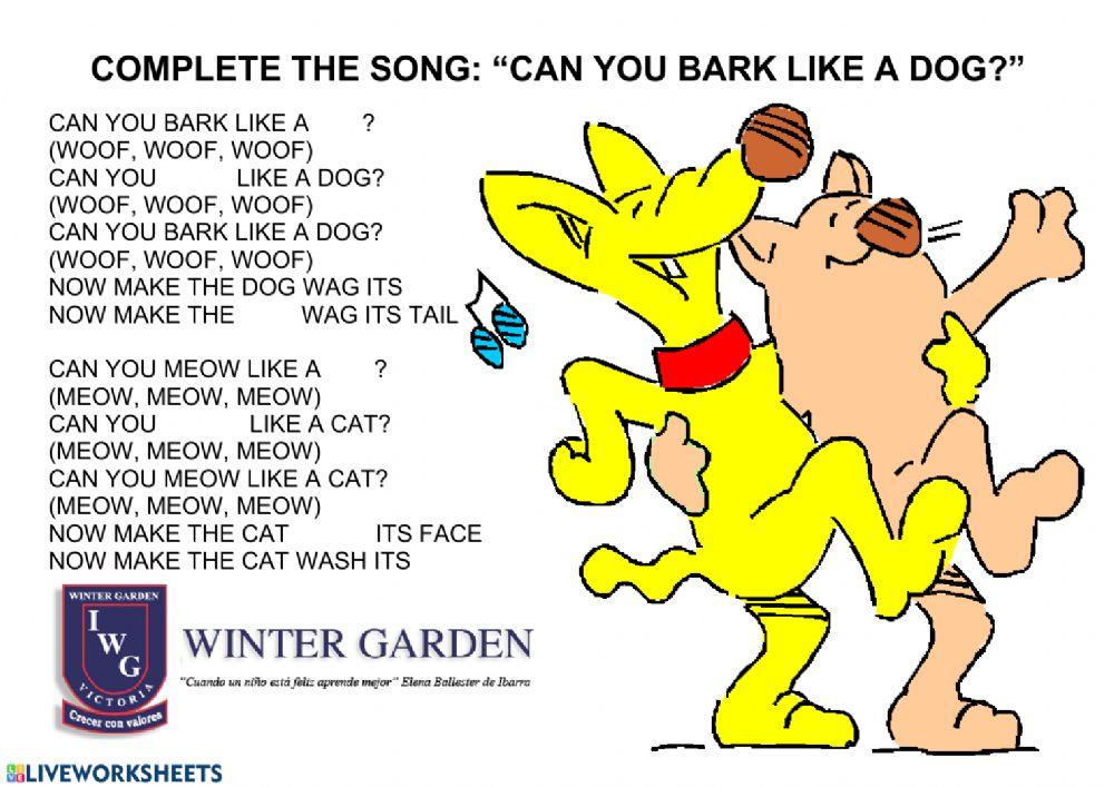 CAN YOU BARK LIKE A DOG?