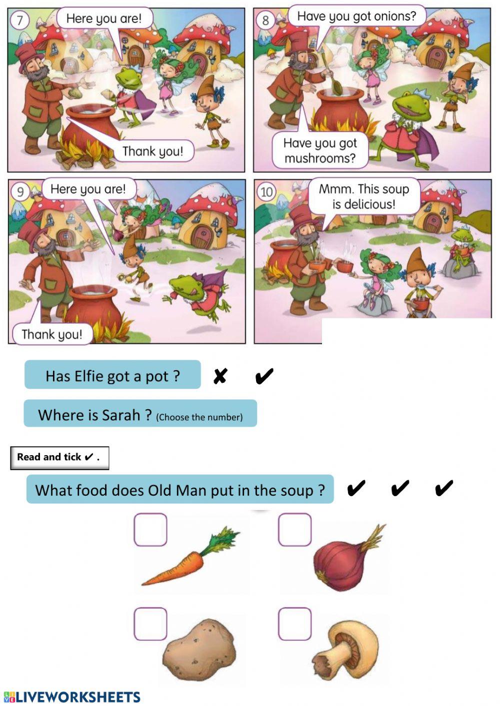 Stone Soup Story Comprehension