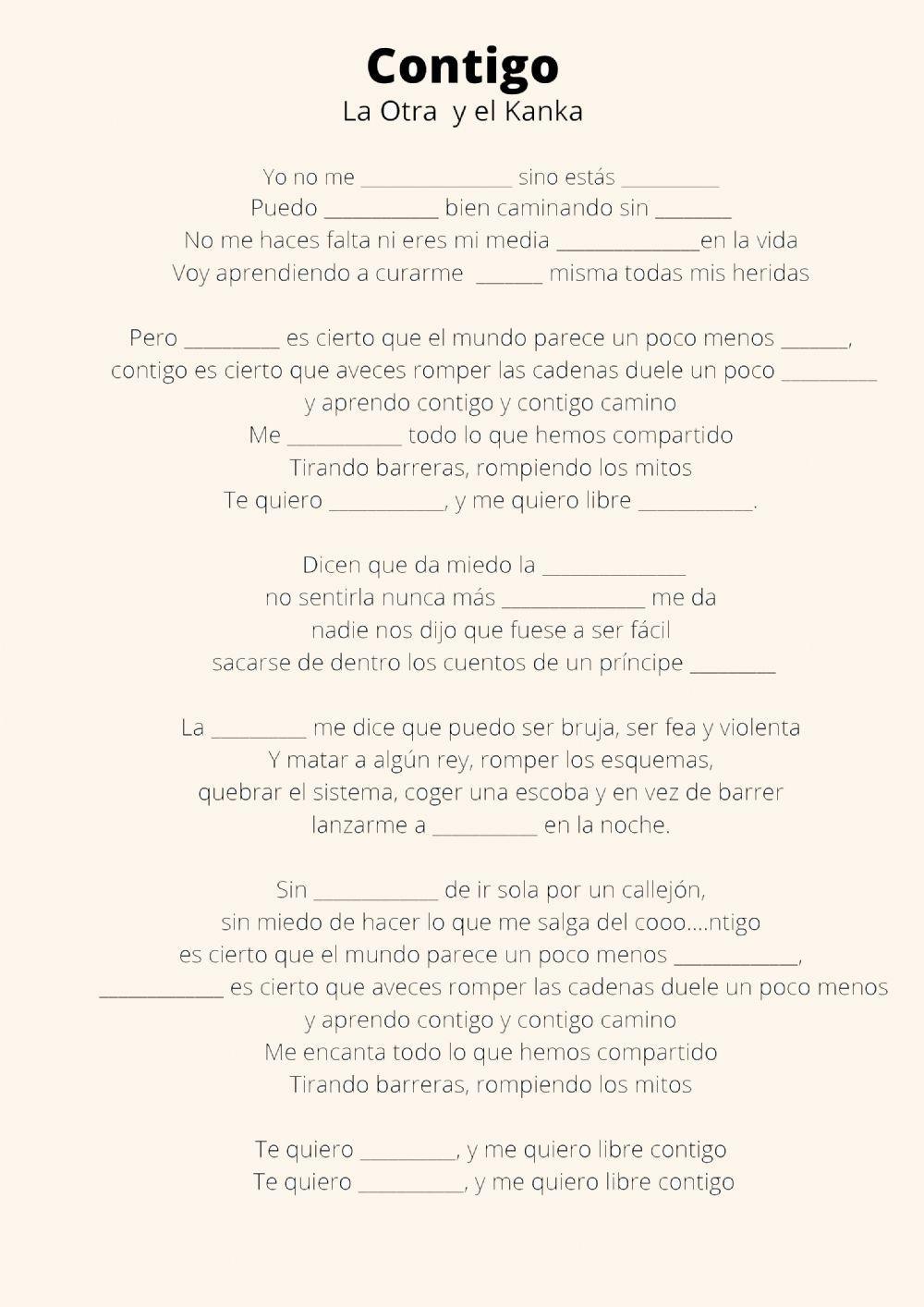 Contigo. La otra y el kanka