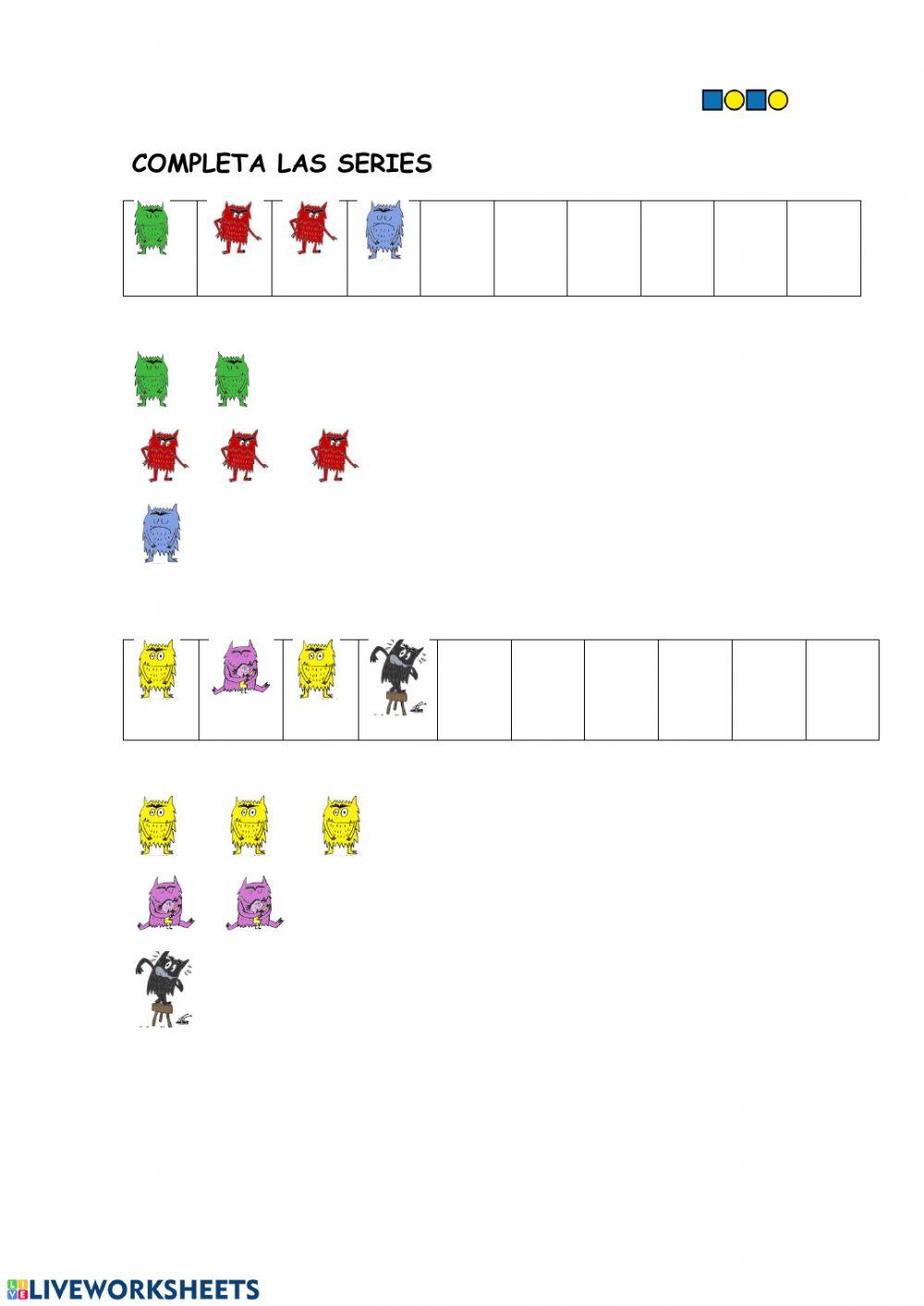 Serie el monstruo de colores