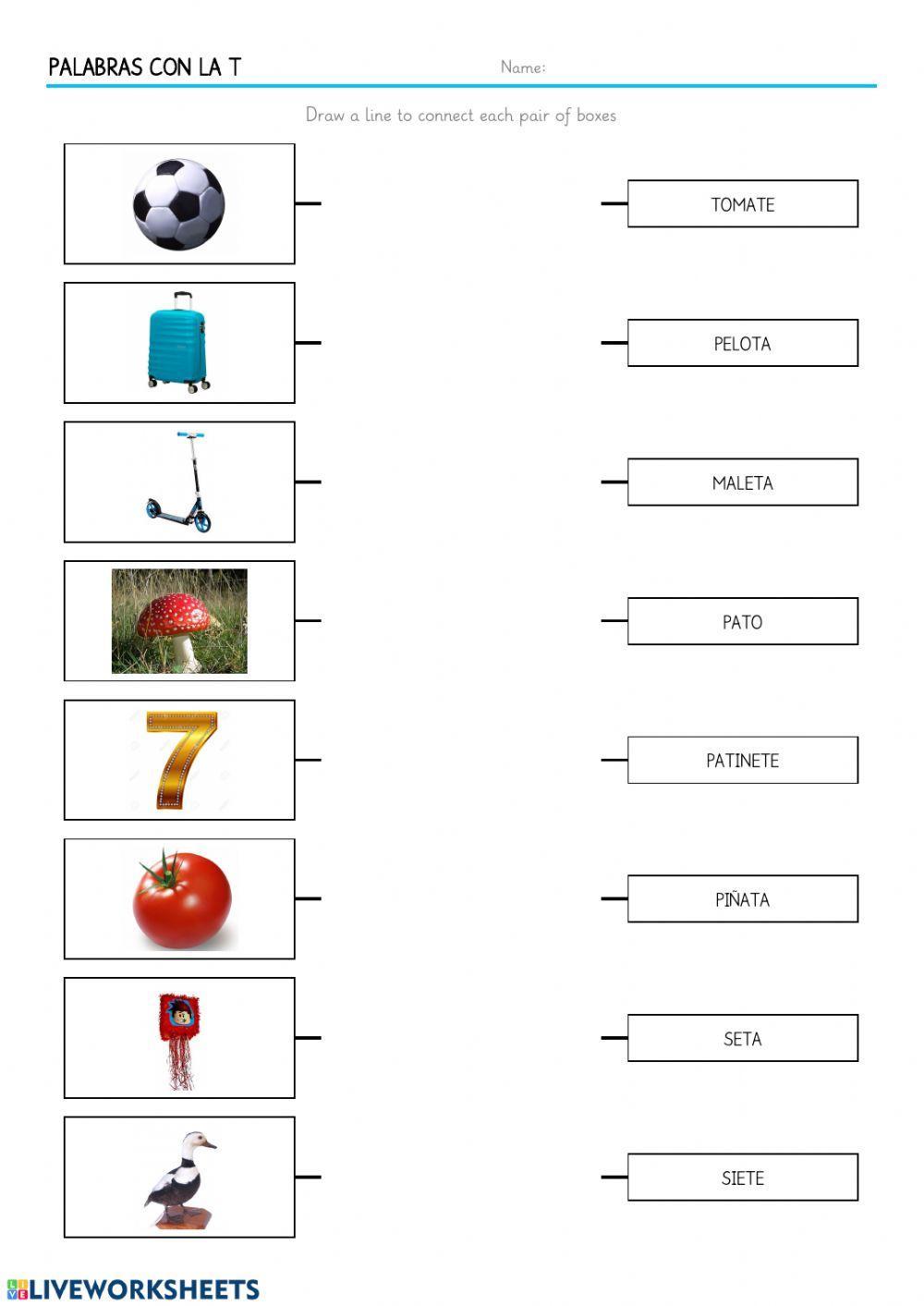 Palabras en mayúsculas con la T