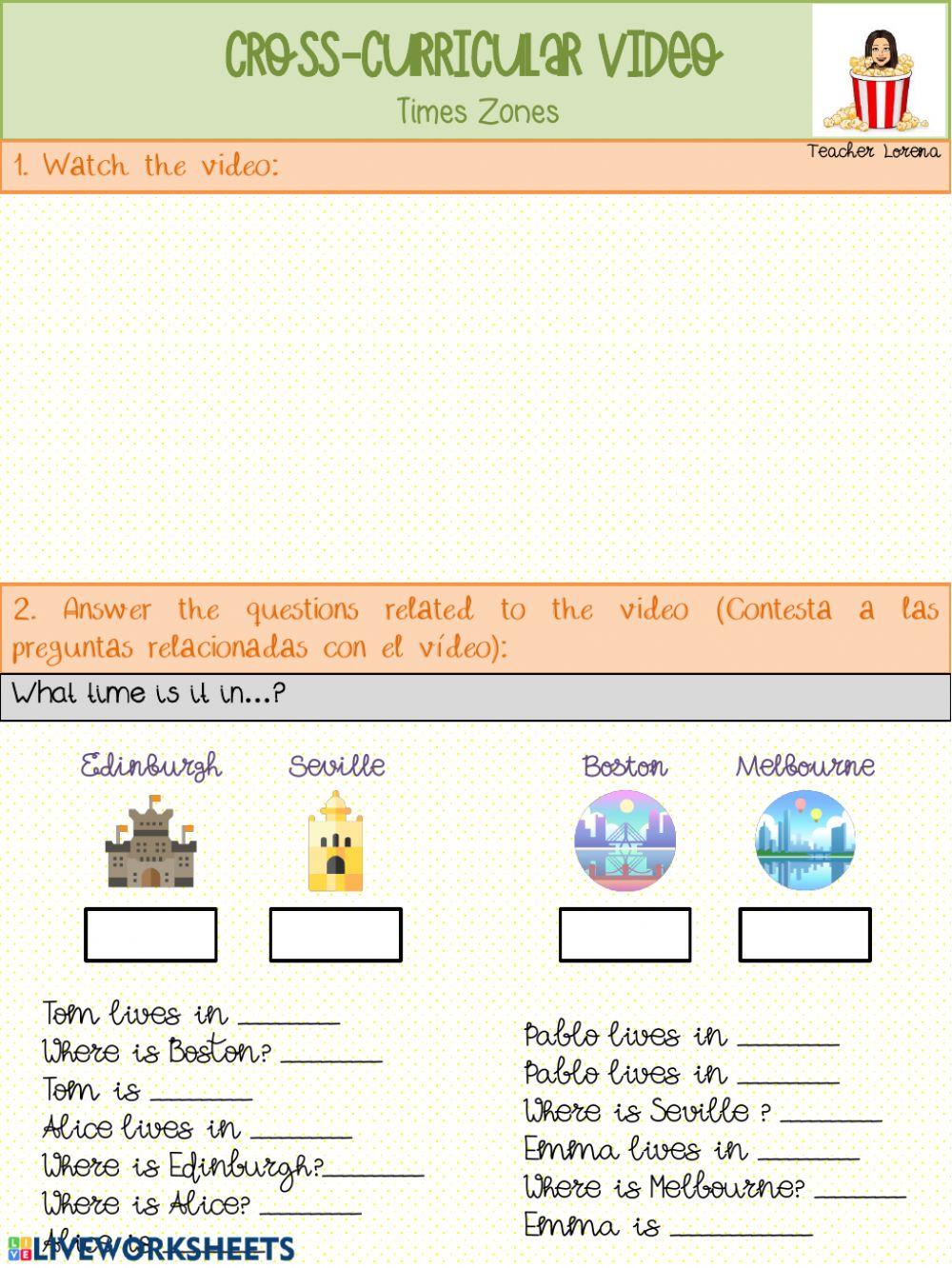 Listening Comprehension Times Zones
